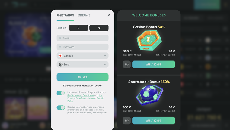 drip casino Gameplay