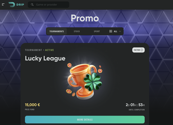 drip casino Jeu