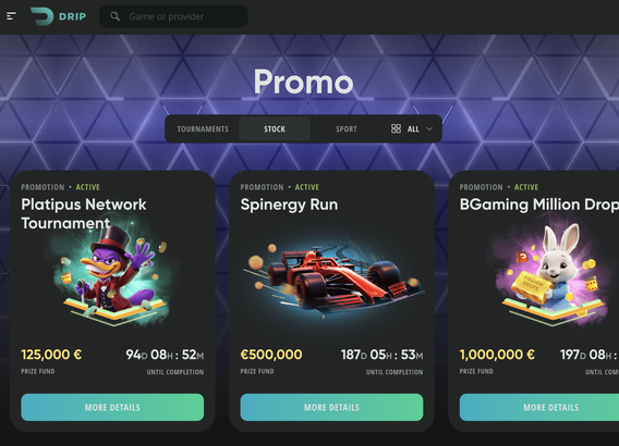 drip casino Jeu